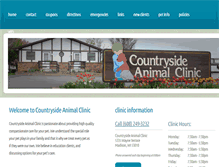 Tablet Screenshot of countrysideanimalclinic.net